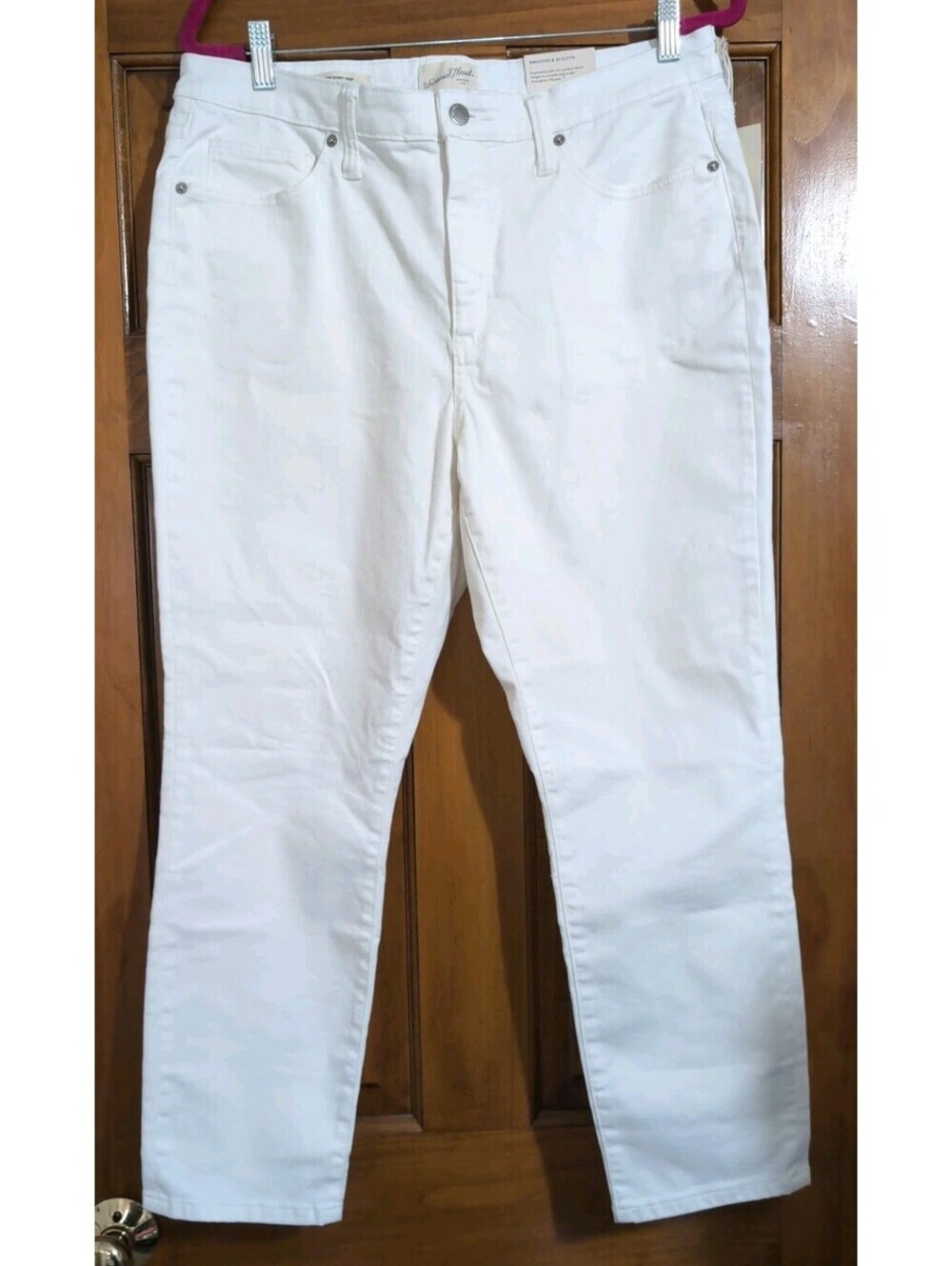 Universal Threads Women White High Rise Skinny Crop Jeans Size 14 Reg NWT(1495)A